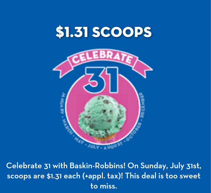 baskin robbins ice cream deal